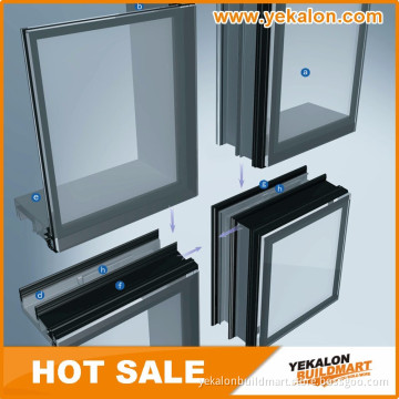 China Manufacturer Hot Sale Direct Price Unitized Aluminum Curtain Wall Insulated Glass Curtain Wall